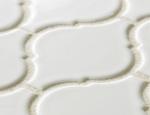 Mozaikowe płytki ceramiczne Arabeska mała, biały połysk Black&White MOZAIKOWE.PL - zdjęcie 2